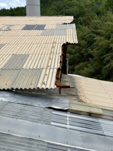 工場スレート補修 施工後